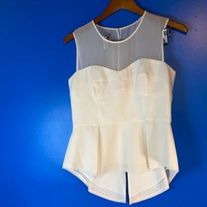 BCBGMaxazria Top Blouse Cream Color